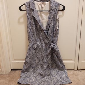 Cute Blue Patterned Dress